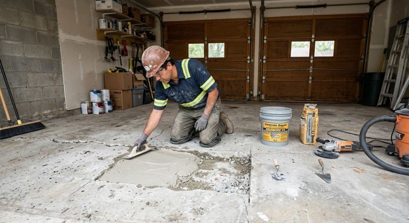 Garage Slab Repair in Des Moines, IA