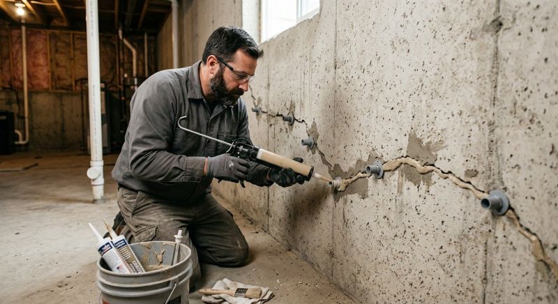 Basement Crack Repair in Sarasota, FL