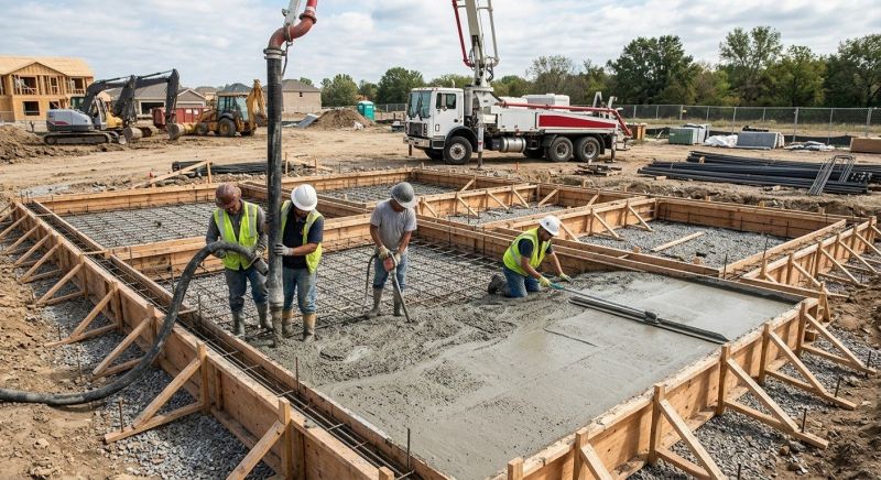 Cement Foundation Installation in Columbus, OH