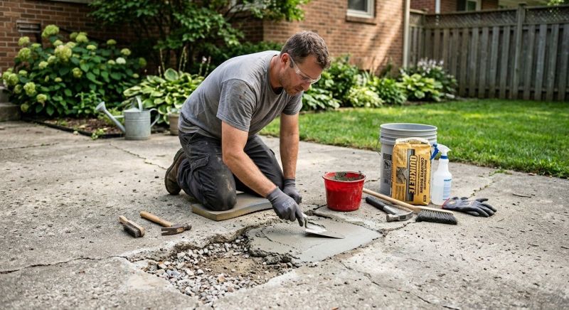 Cement Patio Repair in Albany, NY