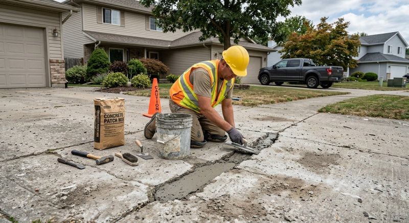Concrete Driveway Patching in Corpus Christi, TX