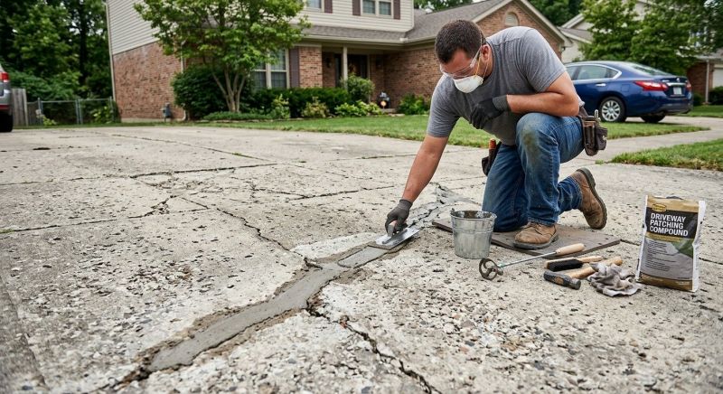 Concrete Driveway Repair in Des Moines, IA