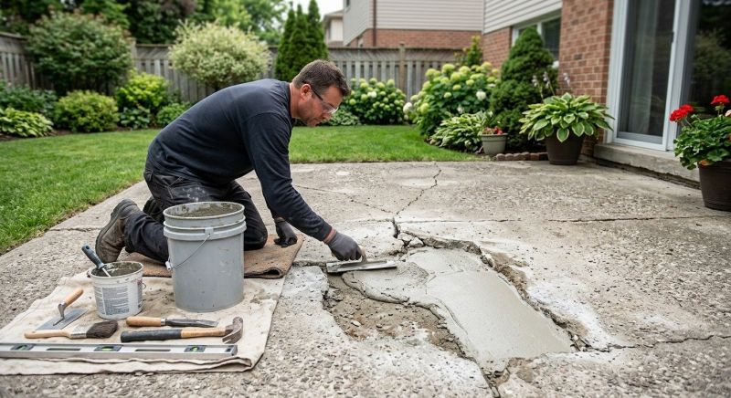 Concrete Patio Repair in Des Moines, IA
