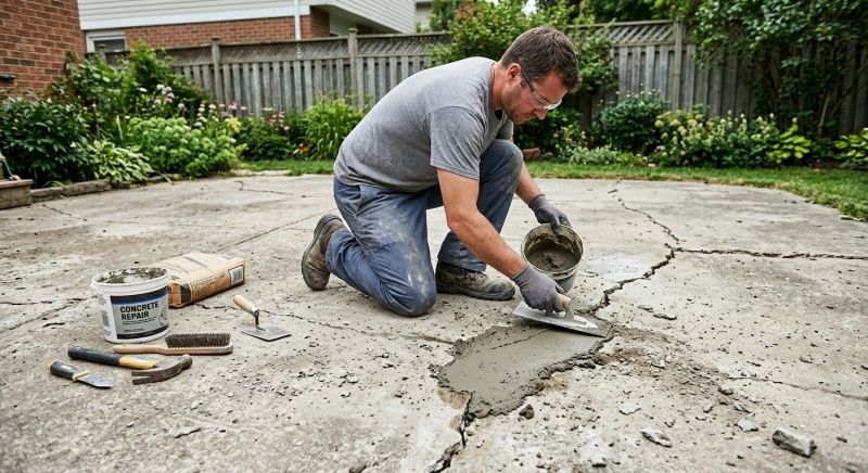 Concrete Patio Repair in Des Moines, IA
