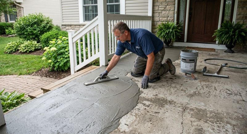 Concrete Porch Resurfacing in Corpus Christi, TX