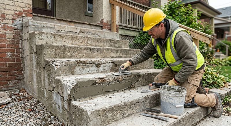 Concrete Stairs Repair in West Des Moines, IA