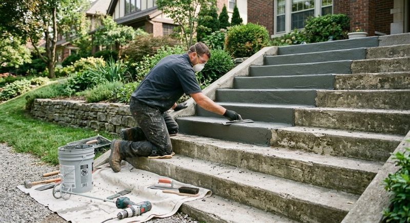 Concrete Stairs Resurfacing in Des Moines, IA