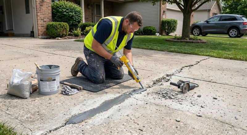 Cracked Slab Repair in West Des Moines, IA