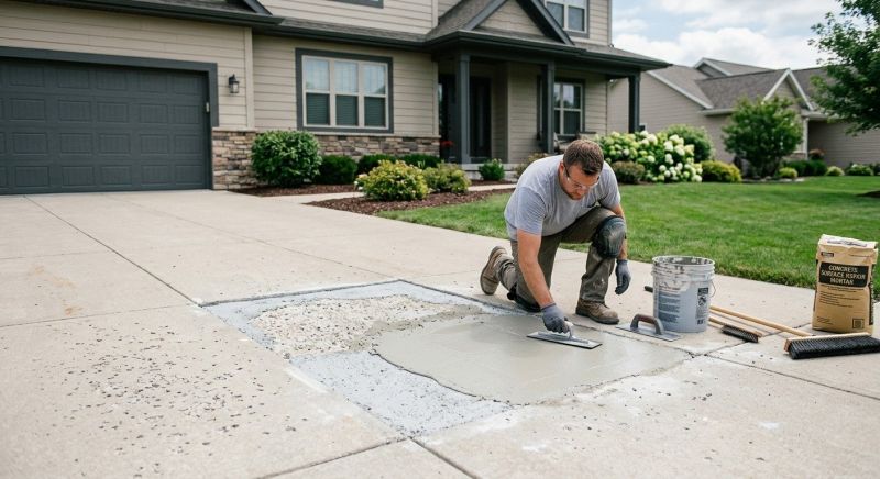 Driveway Slab Repair in Des Moines, IA