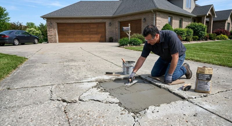 Driveway Slab Repair in Des Moines, IA