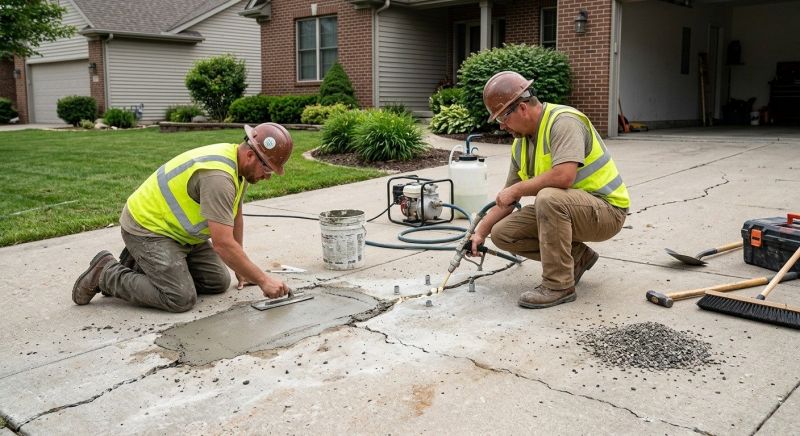 Driveway Slab Repair in Des Moines, IA