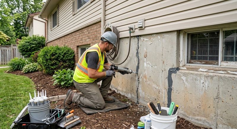 Foundation Crack Sealing in Columbus, OH