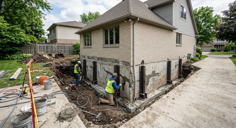 Foundation Settlement Repair in Columbus, OH