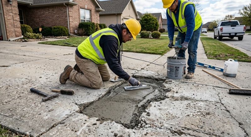 Garage Slab Repair in West Des Moines, IA