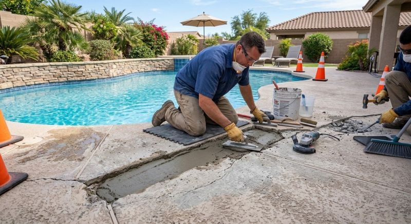Pool Deck Repair in West Des Moines, IA