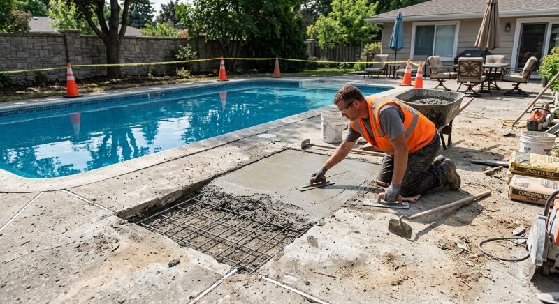 Pool Slab Repair in Des Moines, IA
