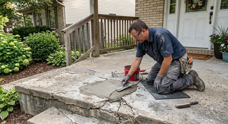 Porch Crack Repair in Corpus Christi, TX